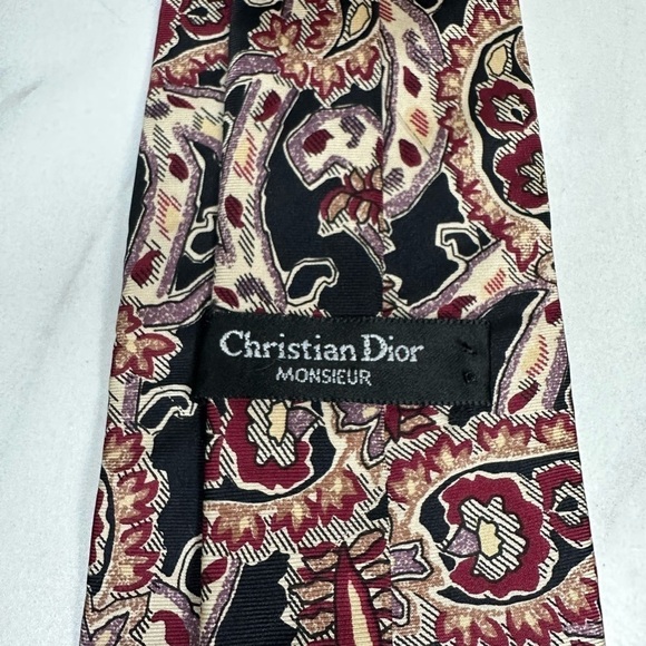 Christian Dior 100% silk necktie - Picture 2 of 3